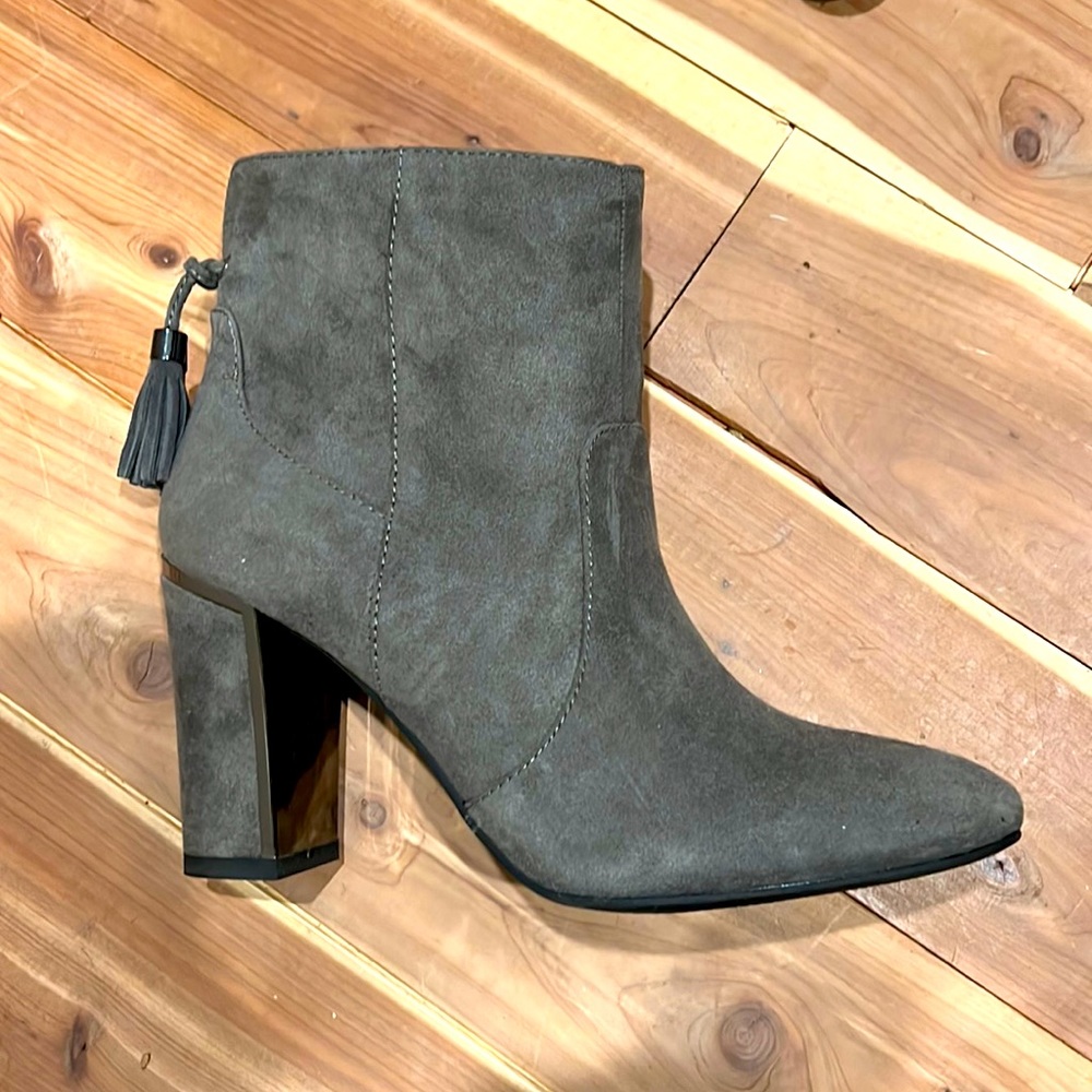 Grey ankle boots